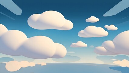 blue sky with clouds