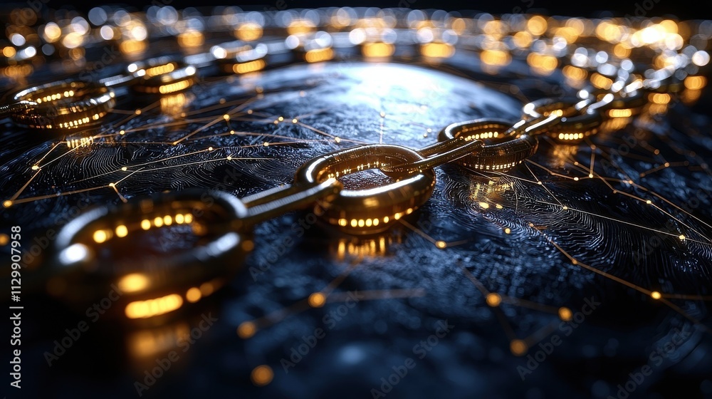 Poster exploring secure blockchain ecosystems technology insights digital innovation global perspective fut
