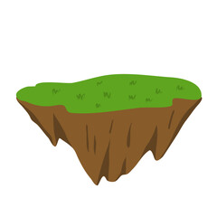 Floating islands. Cartoon game design