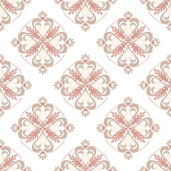 Red and grey embroidery, motif ethnic ikat seamless textile illustration, print striped ornament, pattern, design for wrapping, silk, scarf, clothing, background, textile, carpets, curtains.