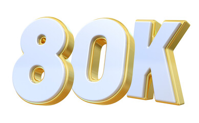 80K Follow Gold Number 