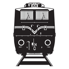 Locomotive logo vector illustration - WAP Indian Railways