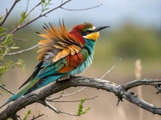 Fototapeta premium yellow billed hornbill