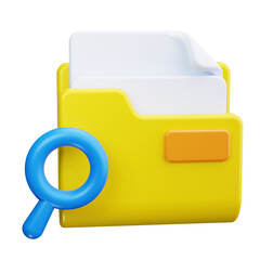 Magnifying Glass 3d Render Icons