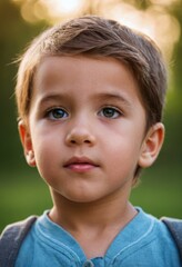 portrait of a child boy girl back to school kid blonde children cute adorable looking at camera infant