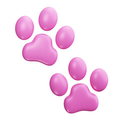 Cat Paw 3d Render Icons