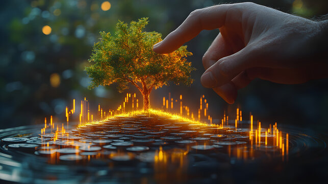 Magical Tree Emerging through Illusion of Growth