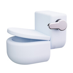Toilet 3d Render Icons