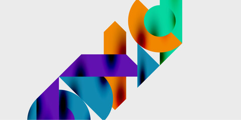 Obraz premium Vibrant abstract background circles with smooth gradients, creating a dynamic and modern design. Ideal for creative, tech, or contemporary-themed projects