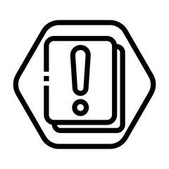 file alert Line Icon