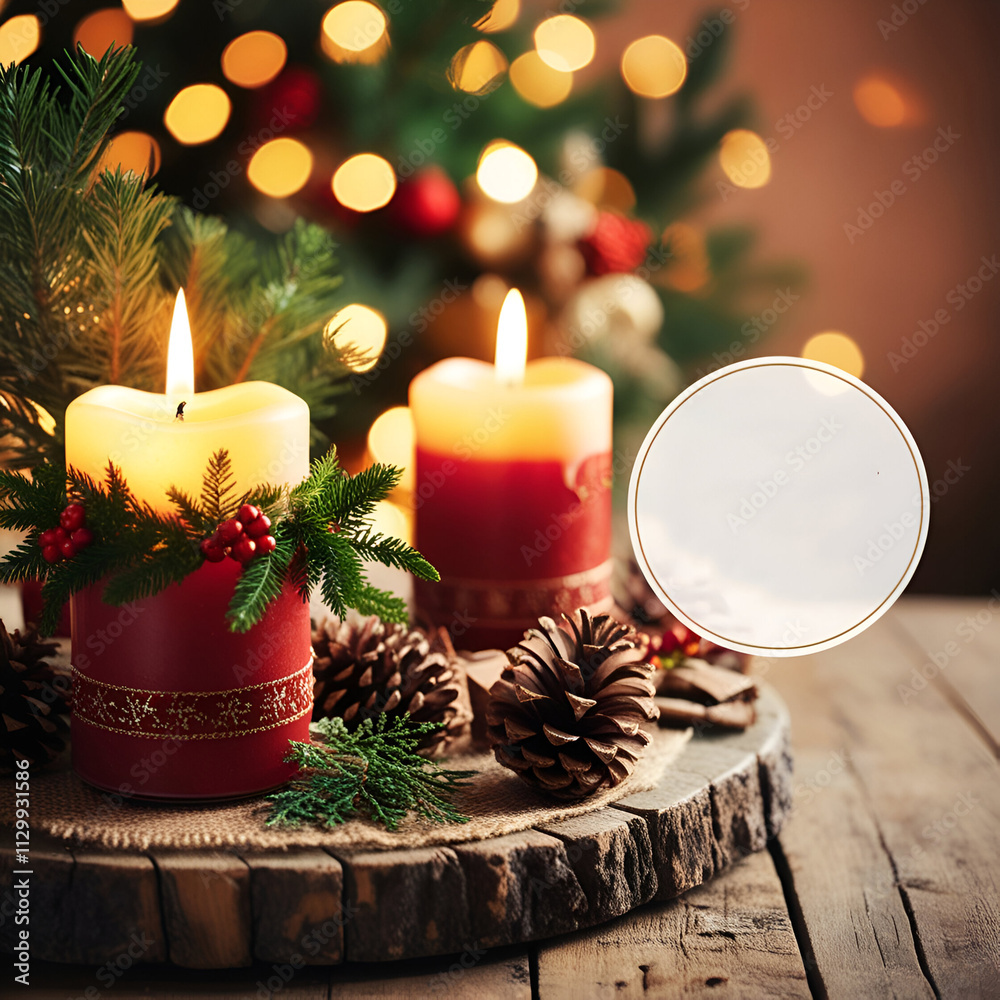 Fototapete Christmas and Happy New Year Background with Snowflakes on red background generative AI tools