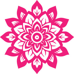 Beautiful flower art and mandala vector design