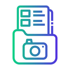 png file Line Gradient Icon