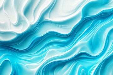 Fototapeta premium Abstract Fluid Texture in Blue and White Tones for Modern Design