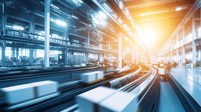 Mail sorting facility with automated machinery efficiently processing and organizing large volumes of mail, showcasing the importance of technology in modern logistics and postal services.
