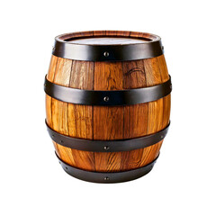 Fototapeta premium Classic wooden barrel used for storage and transportation of liquids