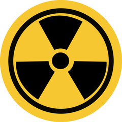 Nuclear Radioactive Warning Symbol Graphic