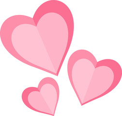Cute Heart Graphics with Love Text