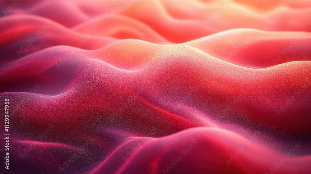 Poster red silk fabric texture abstract background soft lighting flowing drapery elegant design space