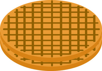 Illustration of a Delicious Waffle
