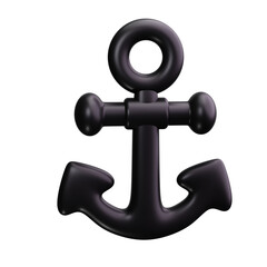 Anchor 3d Render Icons © HacaStudio