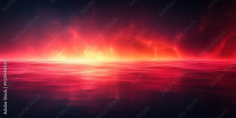 Aufkleber Black to Red Gradient Background Abstract Minimalist Noise Texture Soft Glow Design Poster Banner