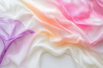 Obraz premium Soft Draped Fabric with Delicate Color Transition and Texture