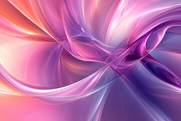 Naklejka premium Elegant Abstract Swirls in Soft Pink and Purple Tones for Design