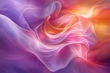 Obraz premium Abstract Colorful Swirls of Light and Fabric on Soft Background