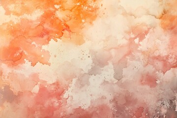 Obraz premium Delicate Abstract Watercolor Background in Warm Peach and Apricot Hues