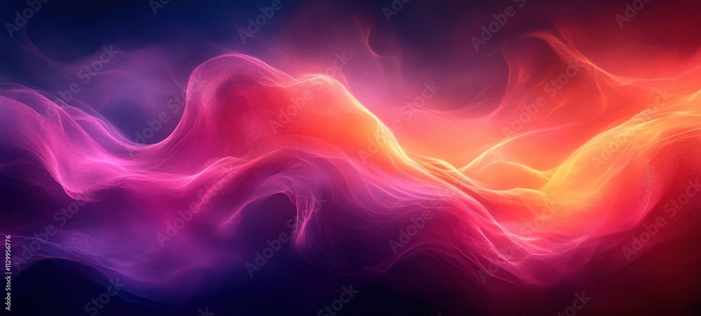 Poster purple gradient background smooth transition magenta elegant design template vibrant chic style