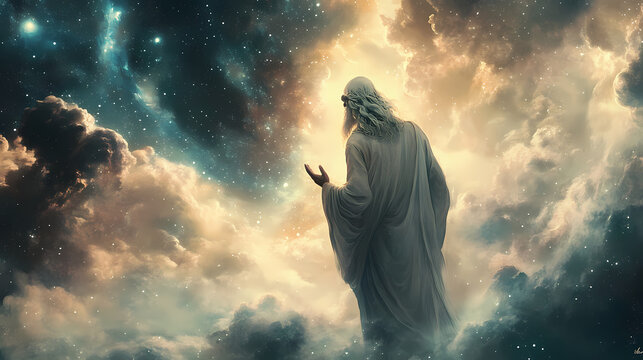 Jewish omnipresent origin explores the concept of god's omnipresence in judaism and the foundational beliefs about the divine origin of the universe. Omnipresent. Illustration