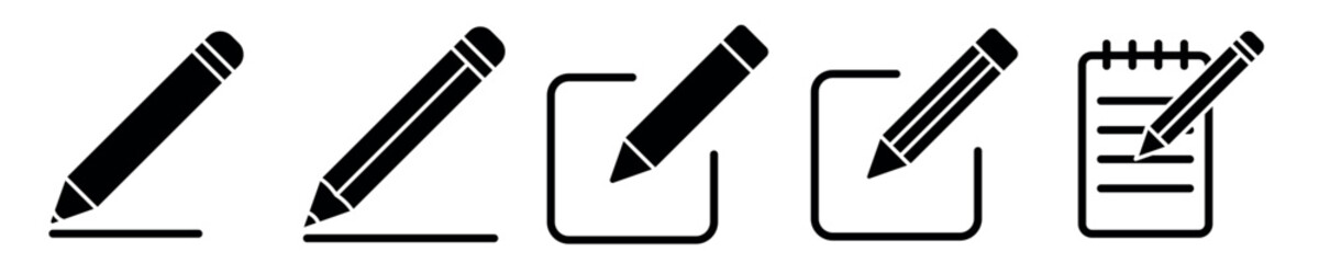 Edit icon, Edit icon set. edit document icon. edit text icon. pencil. sign up