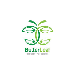 Creative Butterfly Concept Logo Design Template
