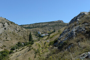 The mountainous surroundings of Balaklava. Crimea