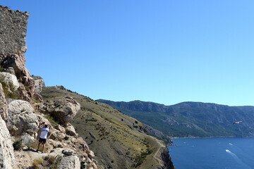 View of the Black Sea from Mount Castron, Crimea