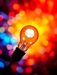 An innovative light bulb concept symbolizing breakthrough ideas and creative thinking, representing smart marketing strategies and business genius for success.


