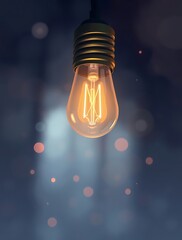 An innovative light bulb concept symbolizing breakthrough ideas and creative thinking, representing smart marketing strategies and business genius for success.

