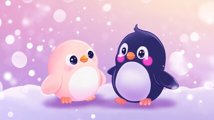 Adorable Baby Penguin - Cute and Playful Antarctic Friend