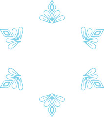 Beautiful flower art and mandala vector design