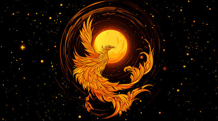 Solaris the sun phoenix. Solaris. Illustration