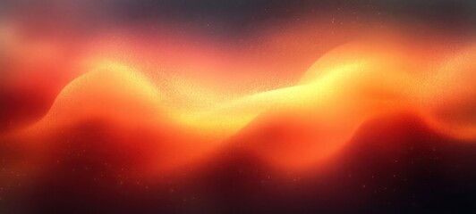 Obraz premium Abstract Gradient Background Soft Focus Warm Hues Orange Red Dark Ethereal Lighting Minimalist Composition
