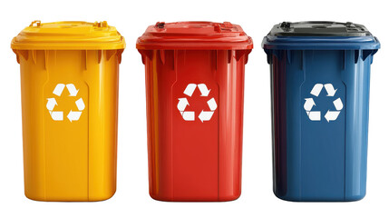 recycle bin 3d isolated on white background