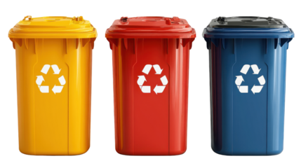 recycle bin 3d isolated on white background