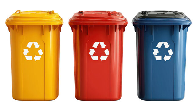 recycle bin 3d isolated on white background