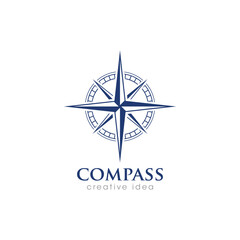 Creative Compass Concept Logo Design Template  © Logo Studio