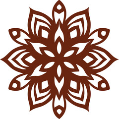 Beautiful flower art and mandala vector design