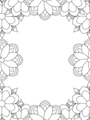 Flowers Coloring Book Pages Flowers Patterns