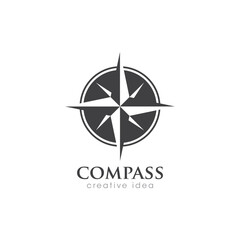 Creative Compass Concept Logo Design Template
