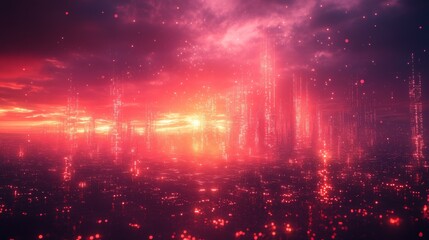 Fototapeta premium Colorful Cosmic Scene